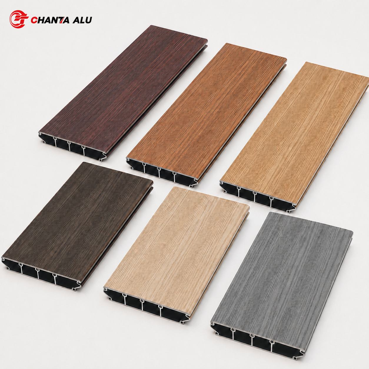 TPE Co-Extruded Aluminum Decking for Outdoor Terrace and Poolside Projects