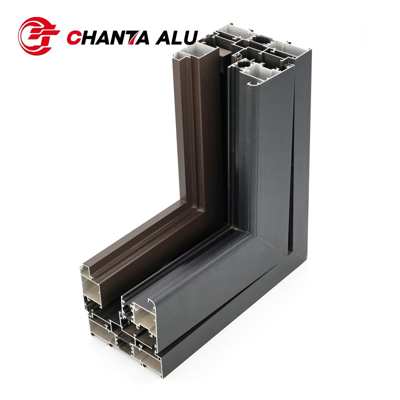 Custom Aluminum Profiles for Windows and Doors with Powder Coated and Anodized Finishes