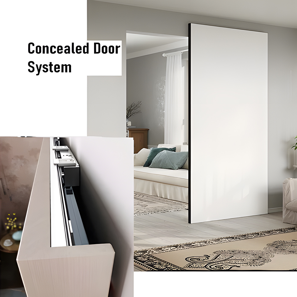 Chantadoor Concealed Wooden Interior Door with Minimalist Style for Villa and Hotel Projects