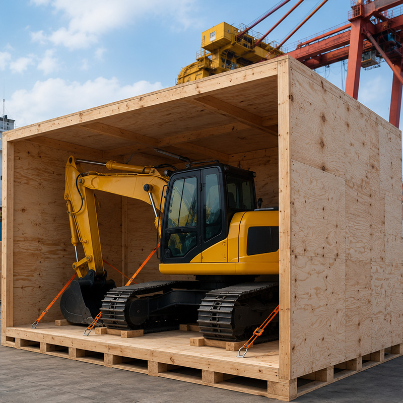Export Packaging for Heavy Machinery Equipment