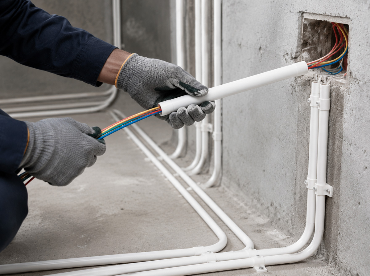 Extrusion of PVC Electrical Wiring Hard Pipes