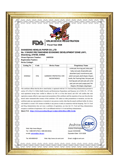 FDA certification