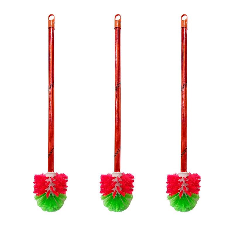 1206 wooden pole round head toilet brush