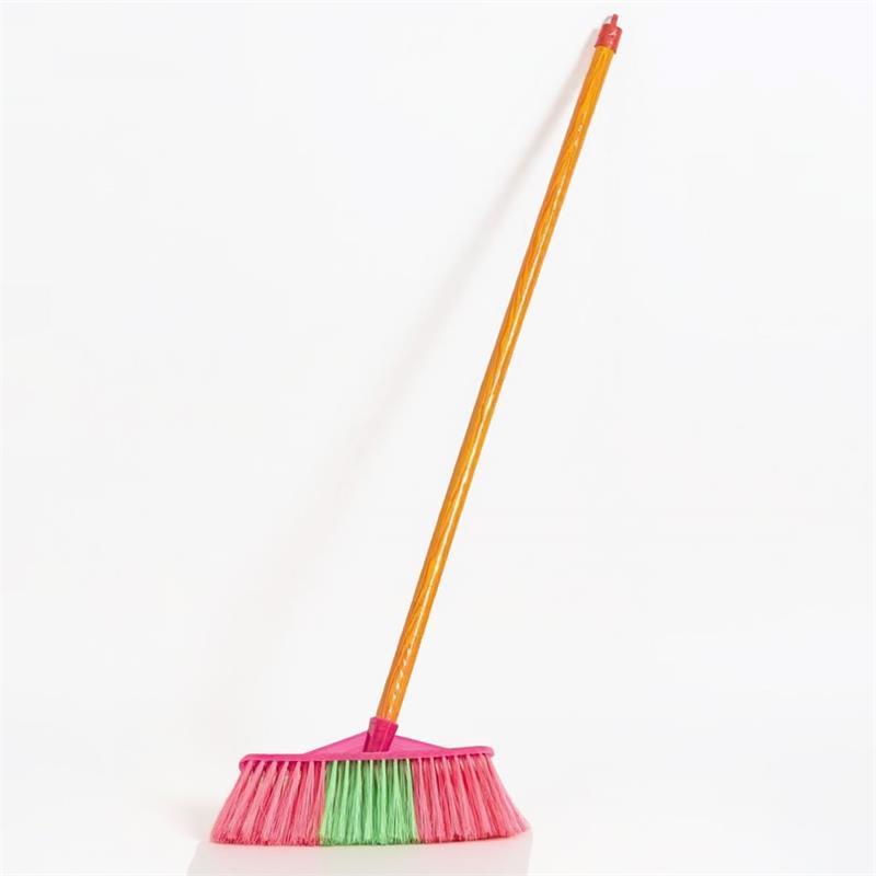 101 colored wooden pole broom