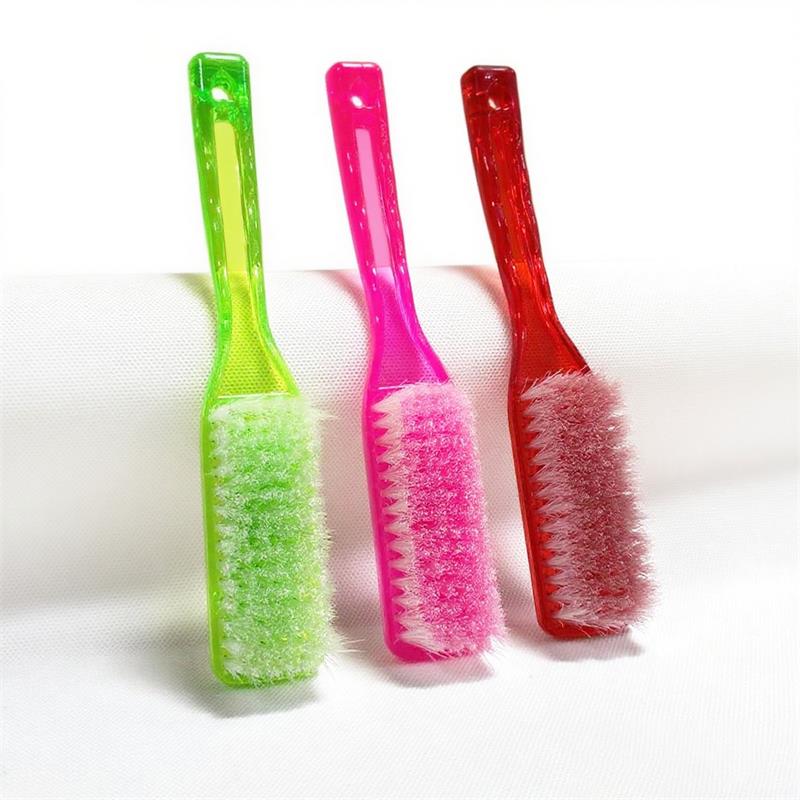 106 thick long handled crystal shoe brush (color)