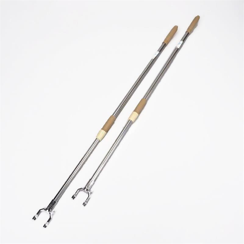 136 thick stainless steel telescopic clothes fork
