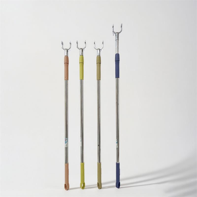 022 stainless steel telescopic clothes fork (alloy head)