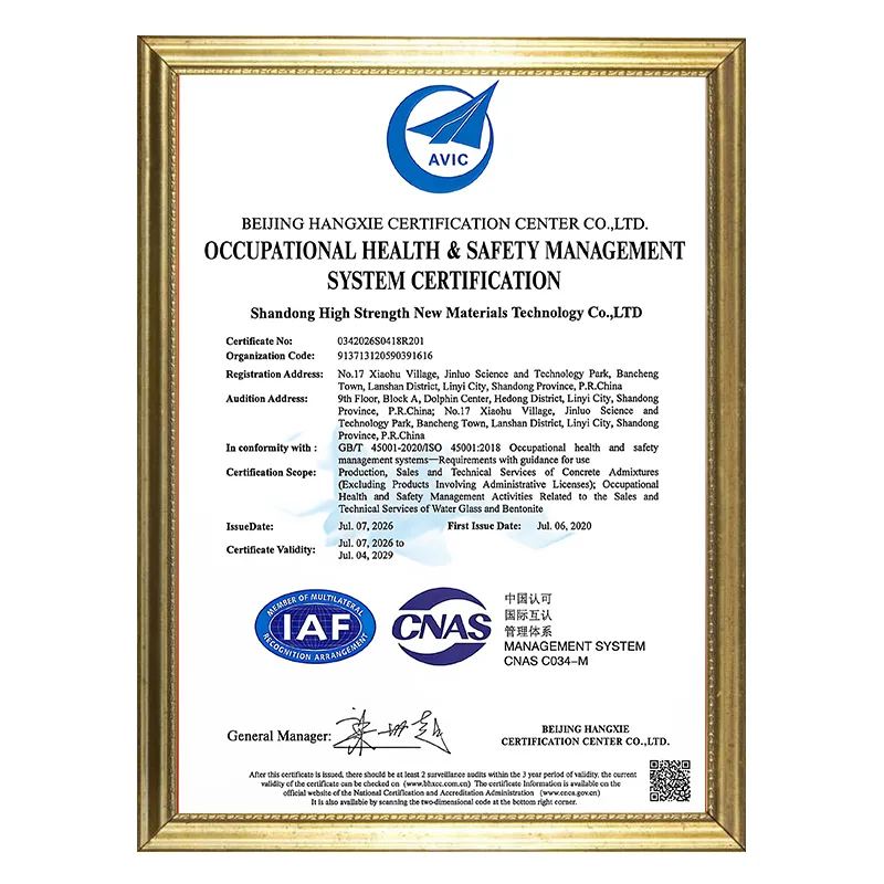 Occupational Health and Safety Management Certification System