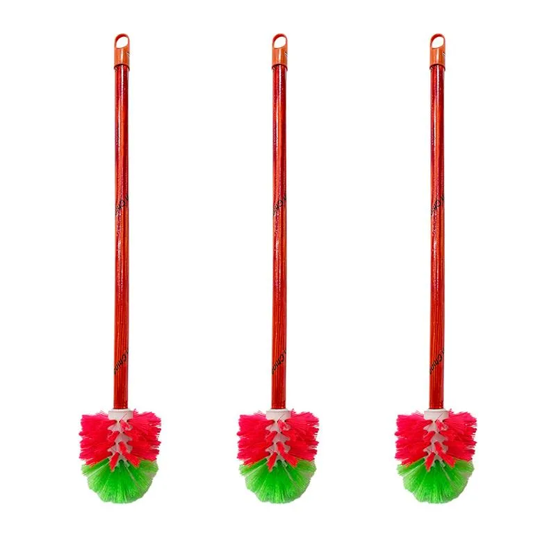 1206 wooden pole round head toilet brush