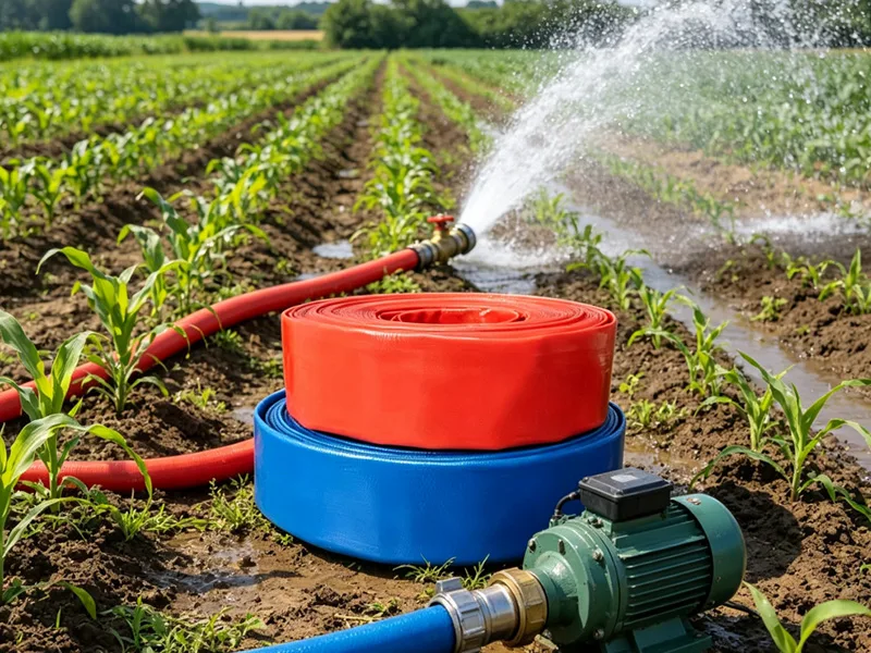 Main supply line for orchard fruit tree drip irrigation