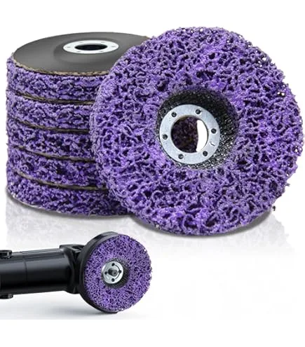 High Hardness 100mm Purple Silicon Carbide Strip Cleaning Disc