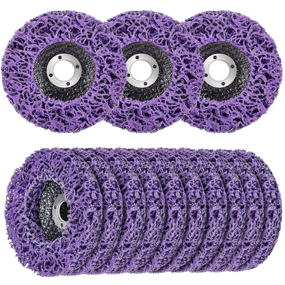 High Hardness 100mm Purple Silicon Carbide Strip Cleaning Disc