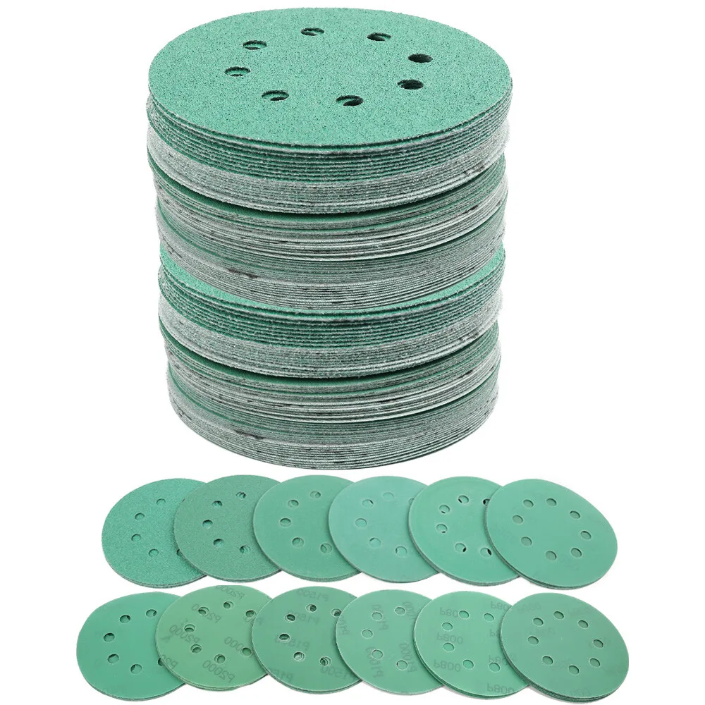 Green Color 4/5/6/7/9inch 60 Grit Abrasive Paper Aluminum Oxide