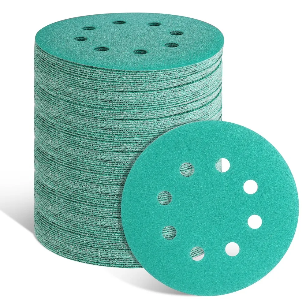 Green Color 4/5/6/7/9inch 60 Grit Abrasive Paper Aluminum Oxide