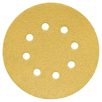 Hook and loop 125mm Round Sandpaper for Car Wood Furniture Polishing