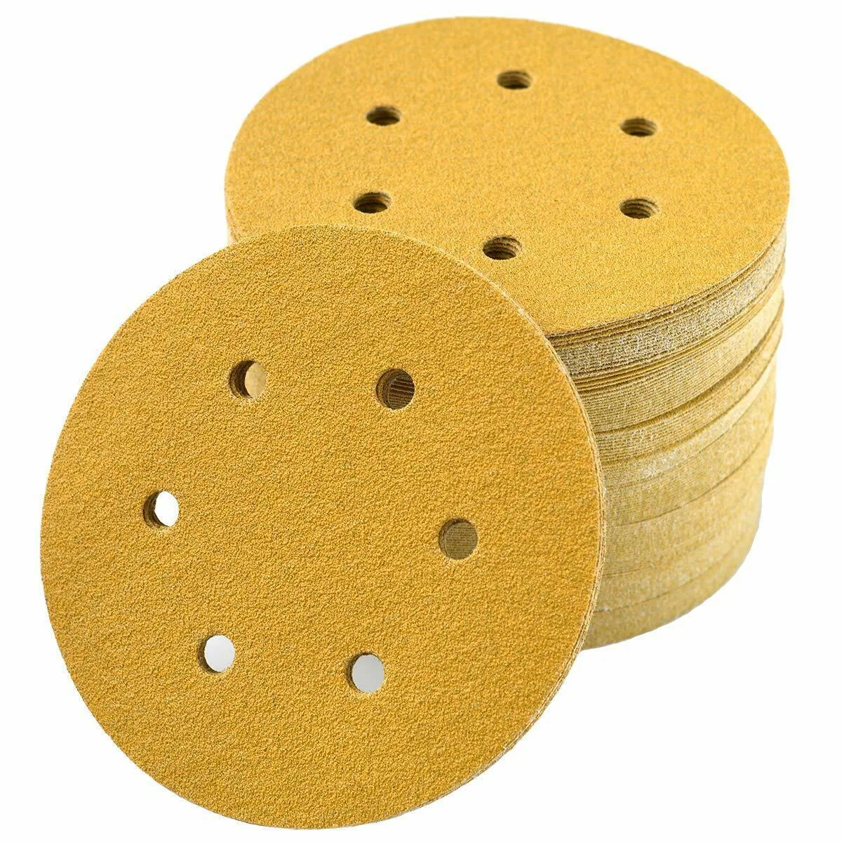 Hook and loop 125mm Round Sandpaper for Car Wood Furniture Polishing