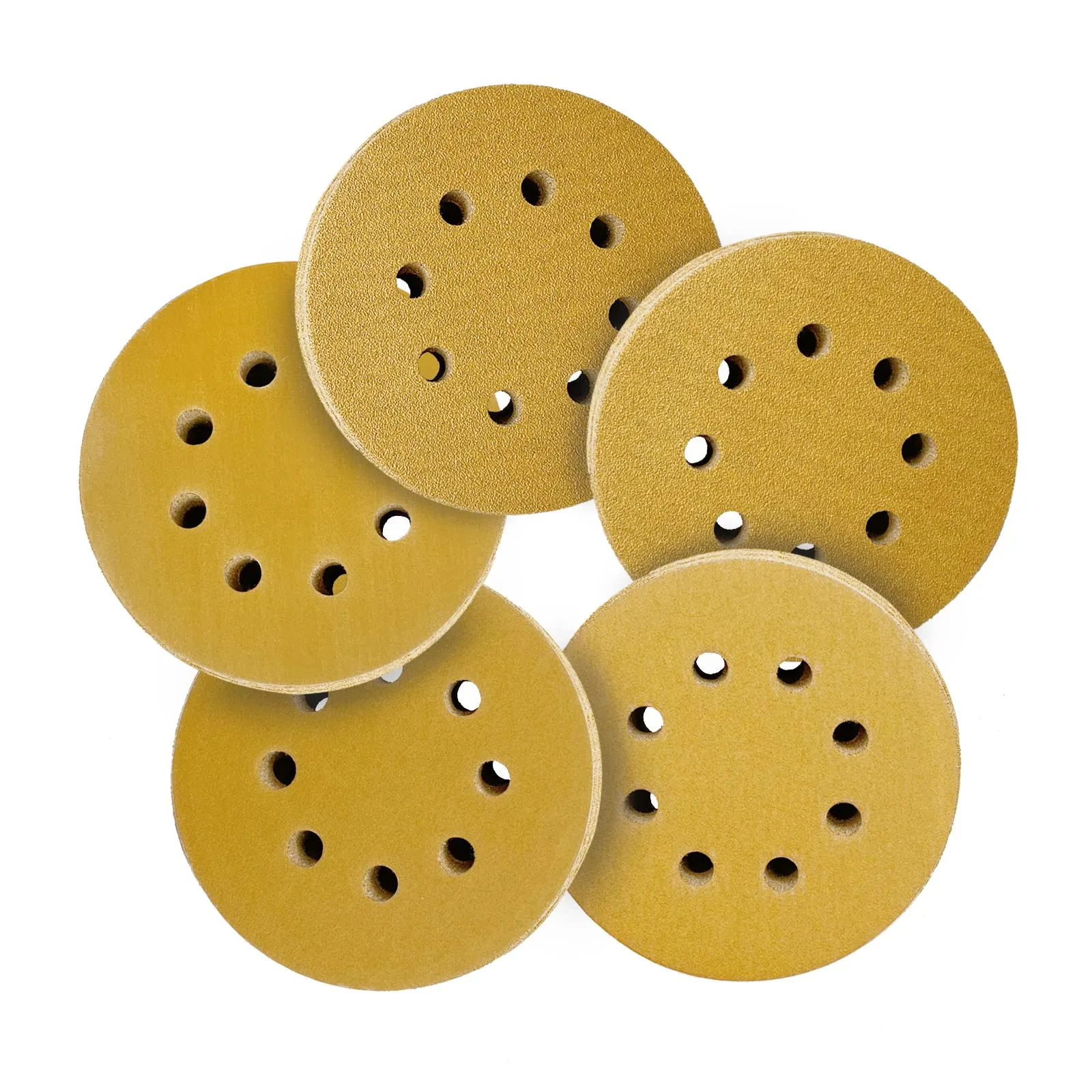 Hook and loop 125mm Round Sandpaper for Car Wood Furniture Polishing
