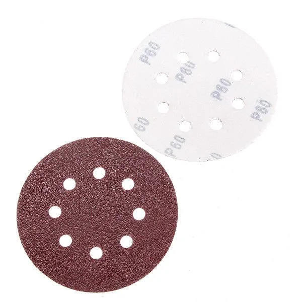 5inch 125mm 8 Holes Red Sanding Disc Ceramic Sandpaper Abrasive Paper