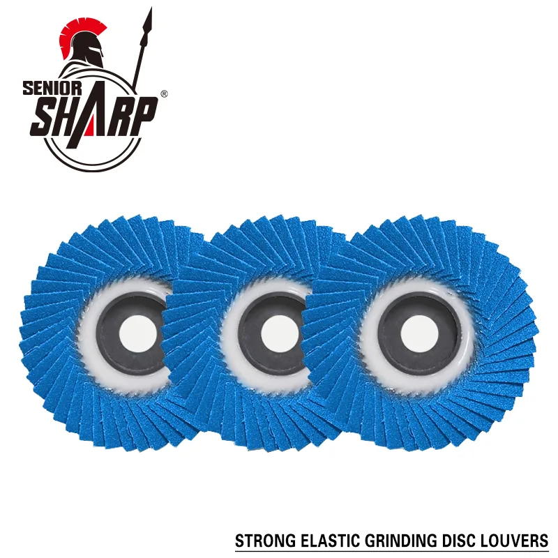 Korean style flap disc impeller blue sand