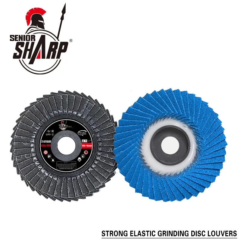 Korean style flap disc impeller blue sand