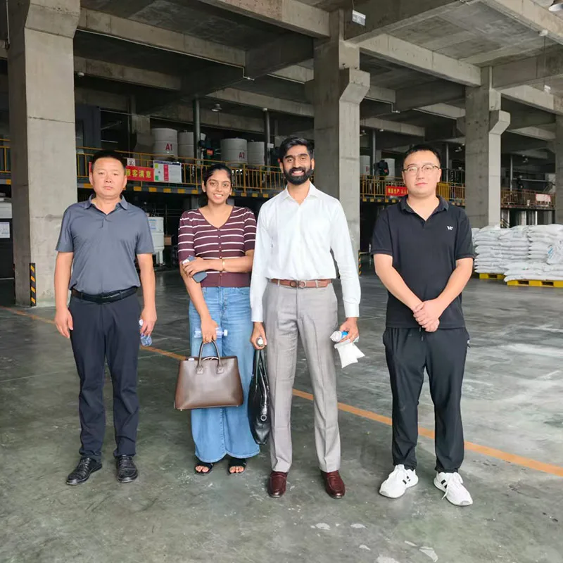 Customers visit the factory