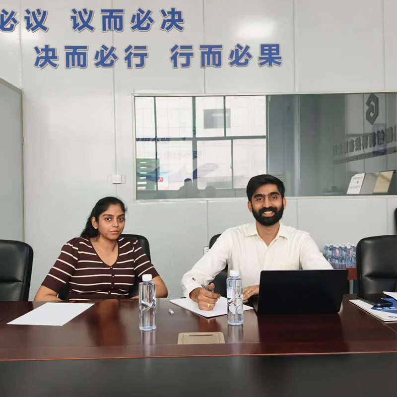 Customers visit the factory