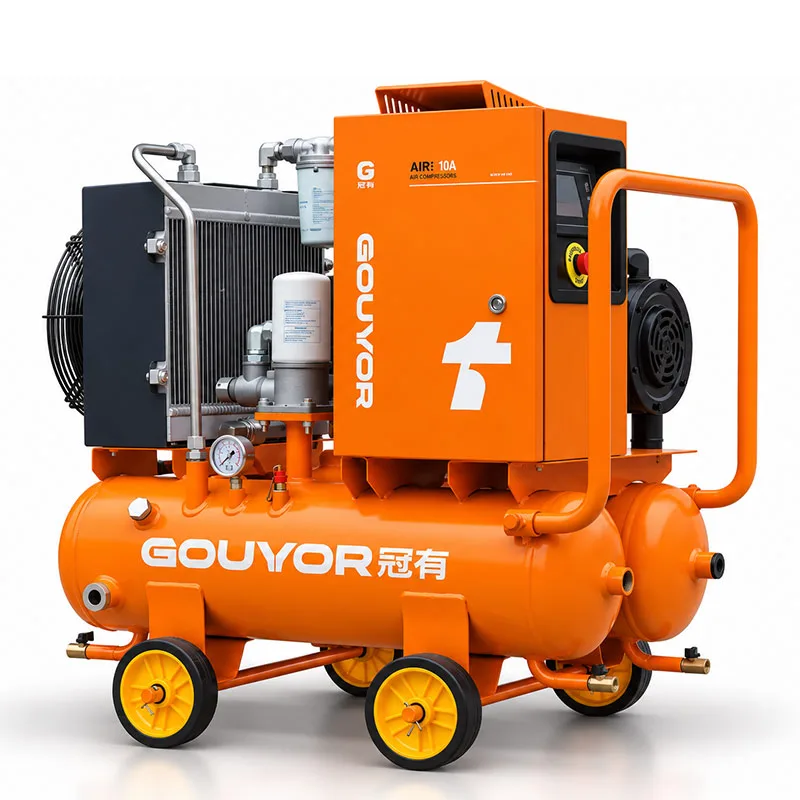 AIR Series Sunny Orange - 7.5KW Dual Tank Mobile 220V 13Mpa