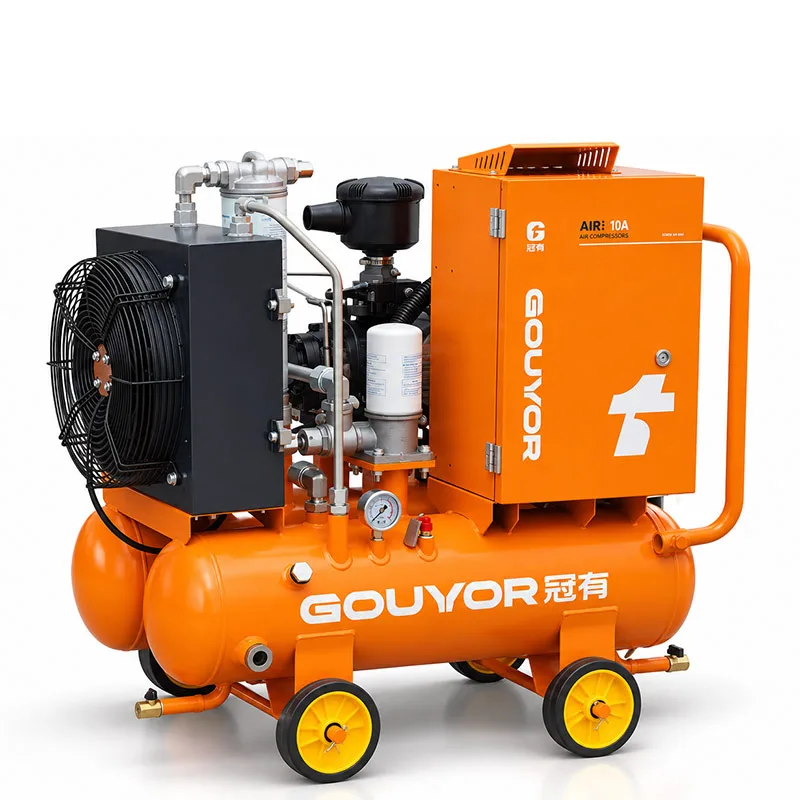 AIR Series Sunny Orange - 7.5KW Dual Tank Mobile 220V 13Mpa