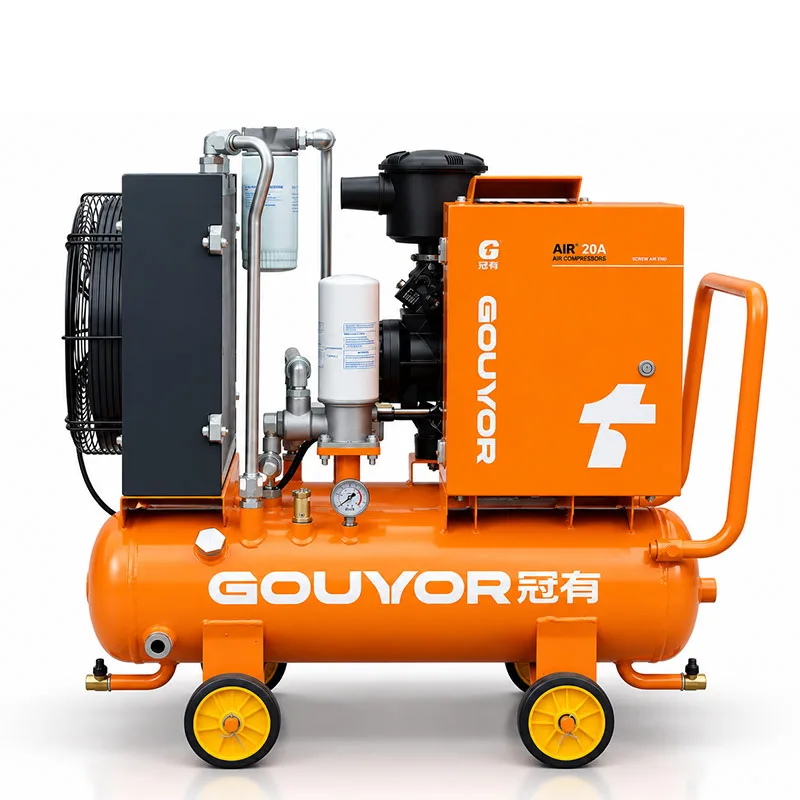 AIR Series Sunny Orange - 15KW Dual Tank Mobile 380V/13Mpa