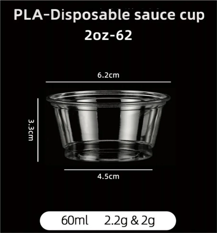 PLA disposable sauce cup