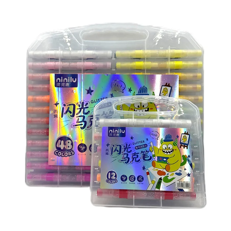 Nini Deer Glitter Dual Tip Markers