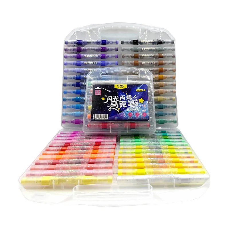Nini Deer Glitter Dual Tip Markers
