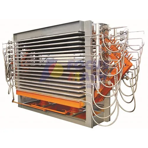 Synchronous hot-press dryer for closed-type veneer processing