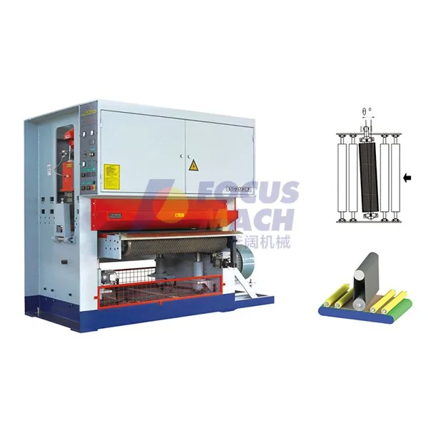 Single-sided calibration grinding machine with two heads