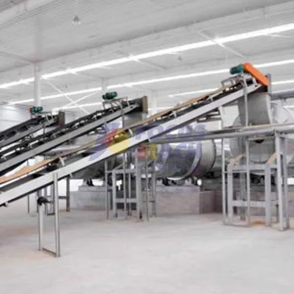 Sieving and drying section