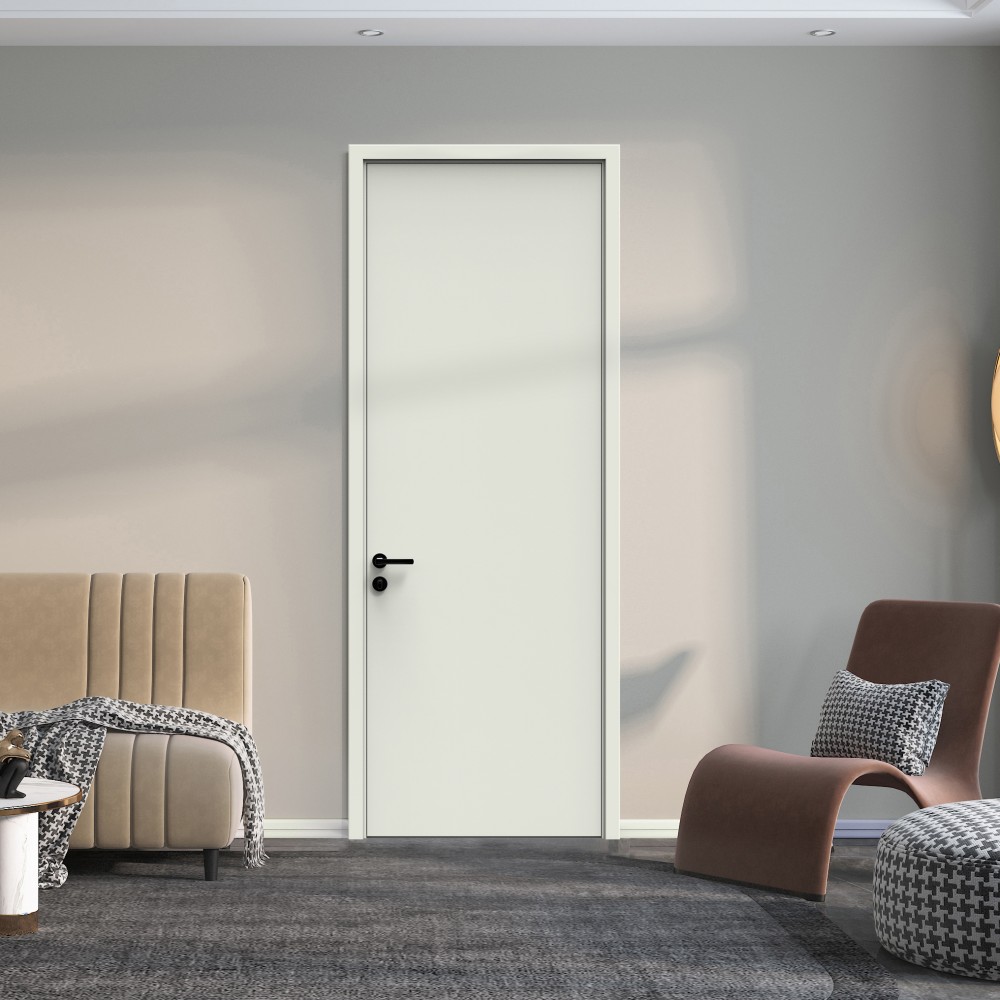 Factory Wholesale PVC Interior Door Cheap Price for Hotel Apartment Project