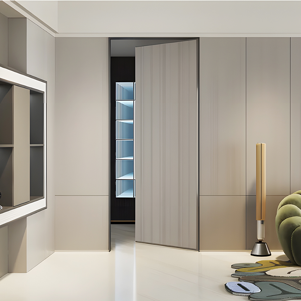  Chantadoor Modern Frameless Interior Door with Hidden Hinges for Contemporary Home Design