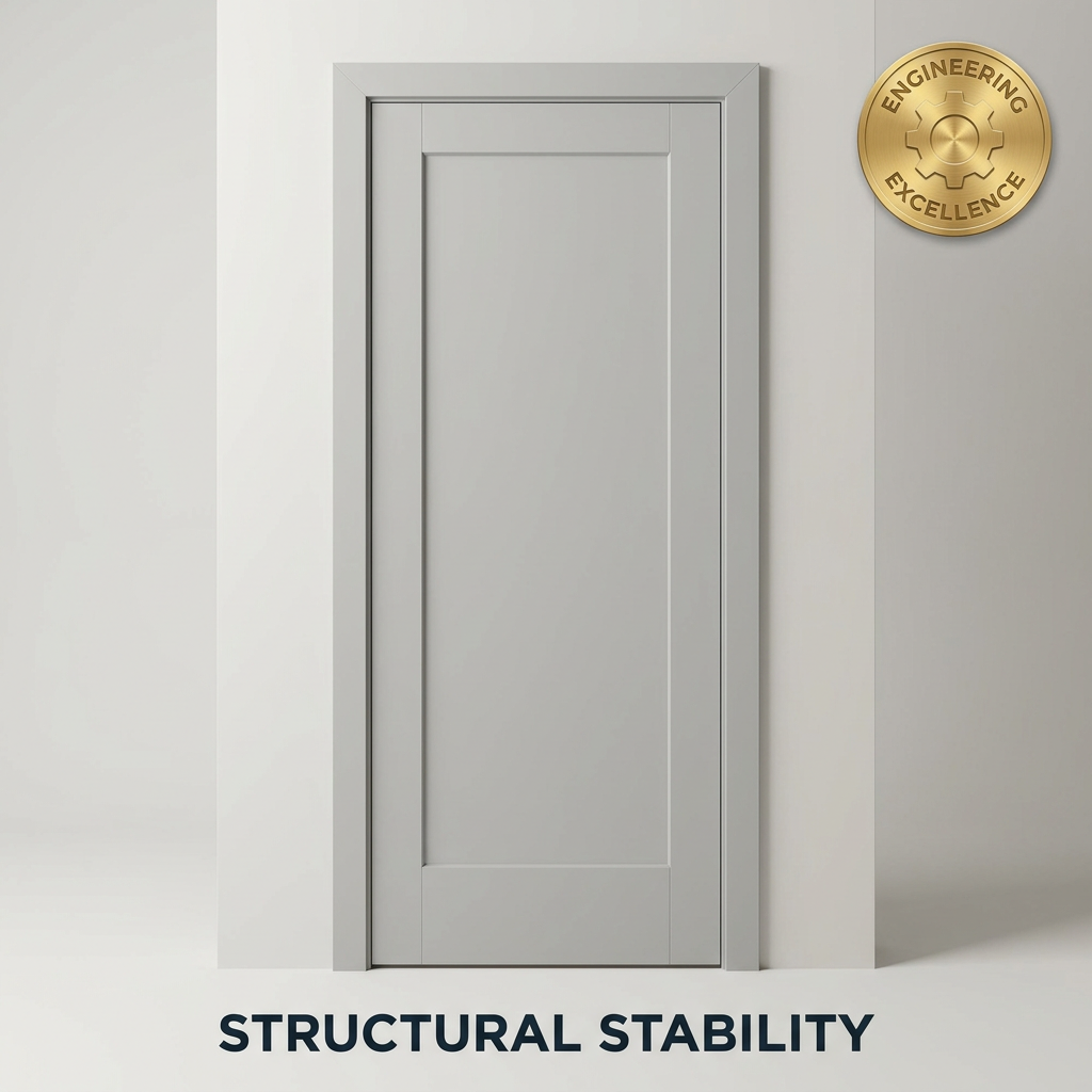 Chantadoor Flush Shaker Door MDF Interior Wooden Door with Soundproof Design for Bedroom Study and Hotel Room