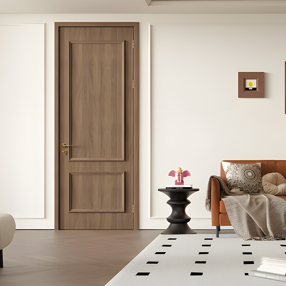 Chantadoor Modern Waterproof WPC Door Interior Bedroom Bathroom Soundproof Eco Friendly Wood Plastic Composite Door Customized Size for Apartment Hotel Villa Office Home Use