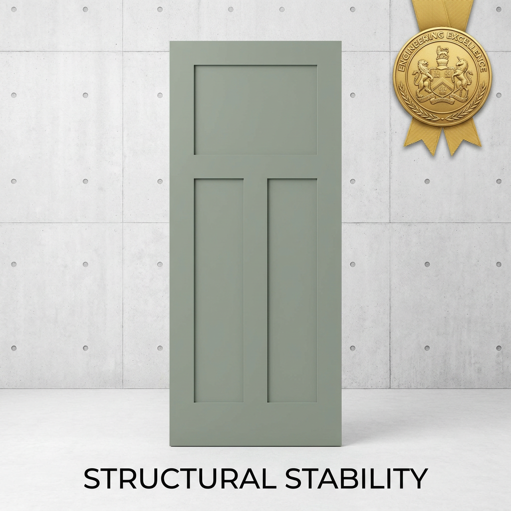 Chantadoor Luxury Shaker Door Interior Solid Core Wood Door for Modern Home Apartment Villa and Hotel Projects