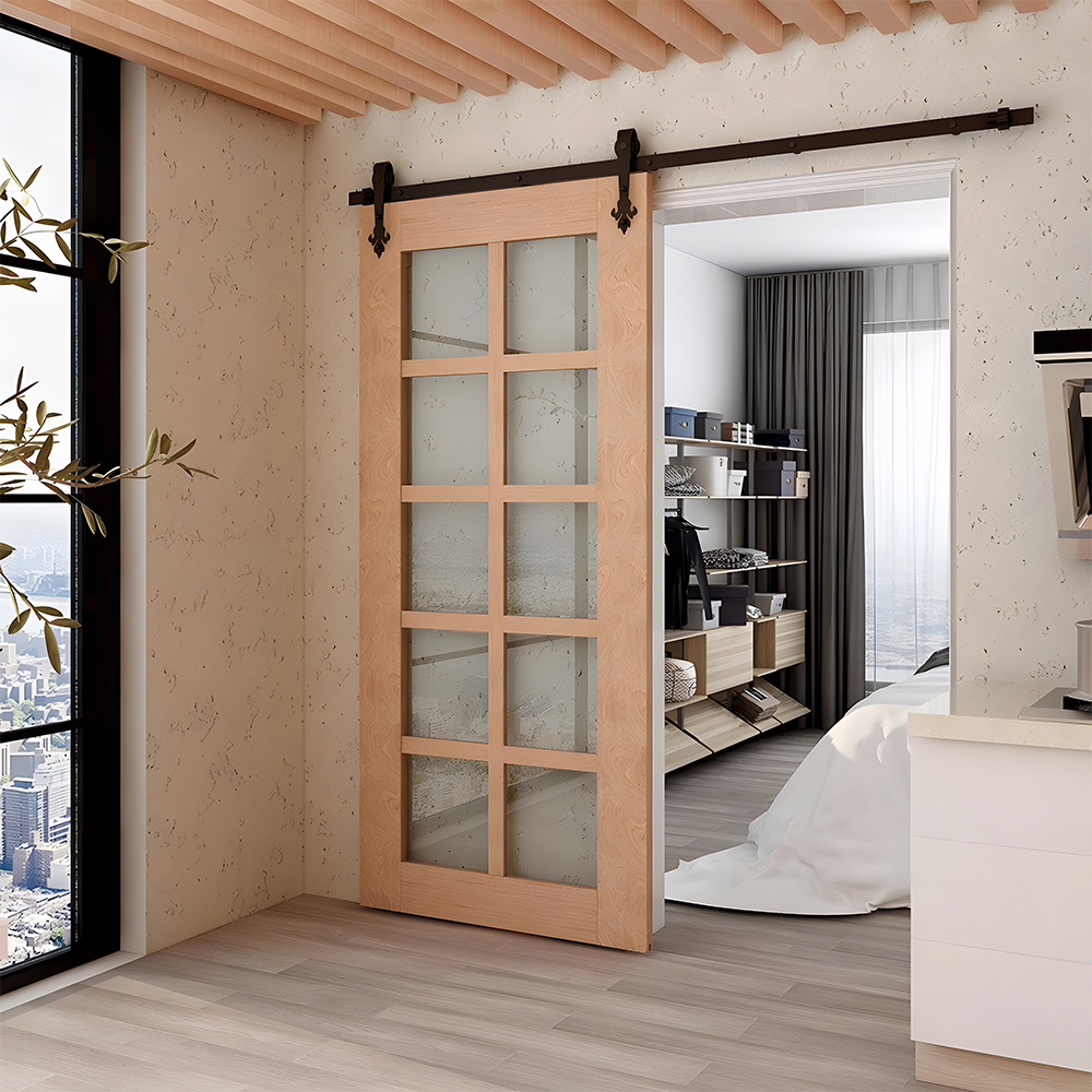 Custom Painted MDF Barn Door for Modern Homes
