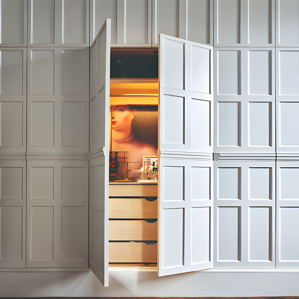 Chantadoor Invisible Door with Flush Wall Hidden Door Design for High-End Residential Interior Spaces