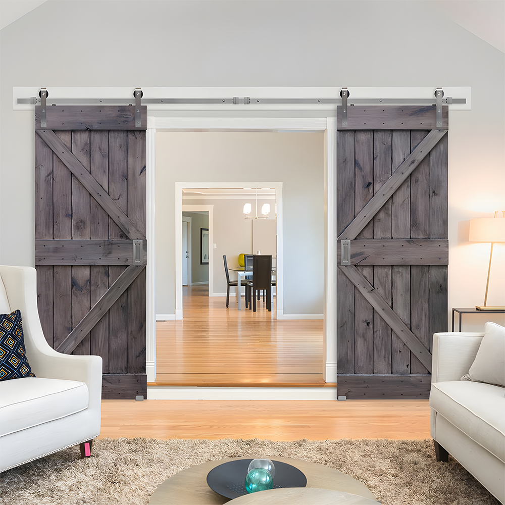 Factory wholsale modern wood sliding barn door 1