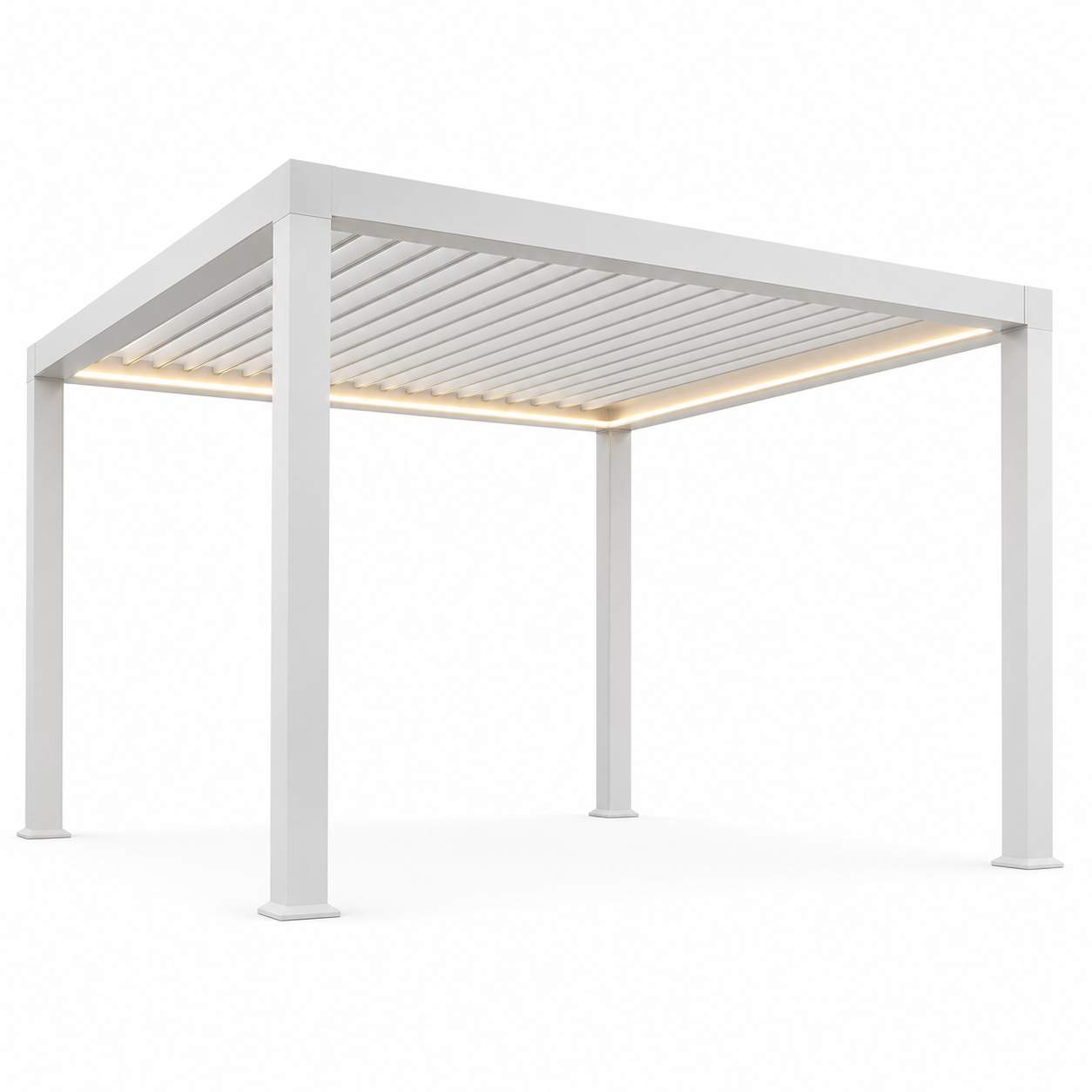 LED Integrated Aluminum Pergola
