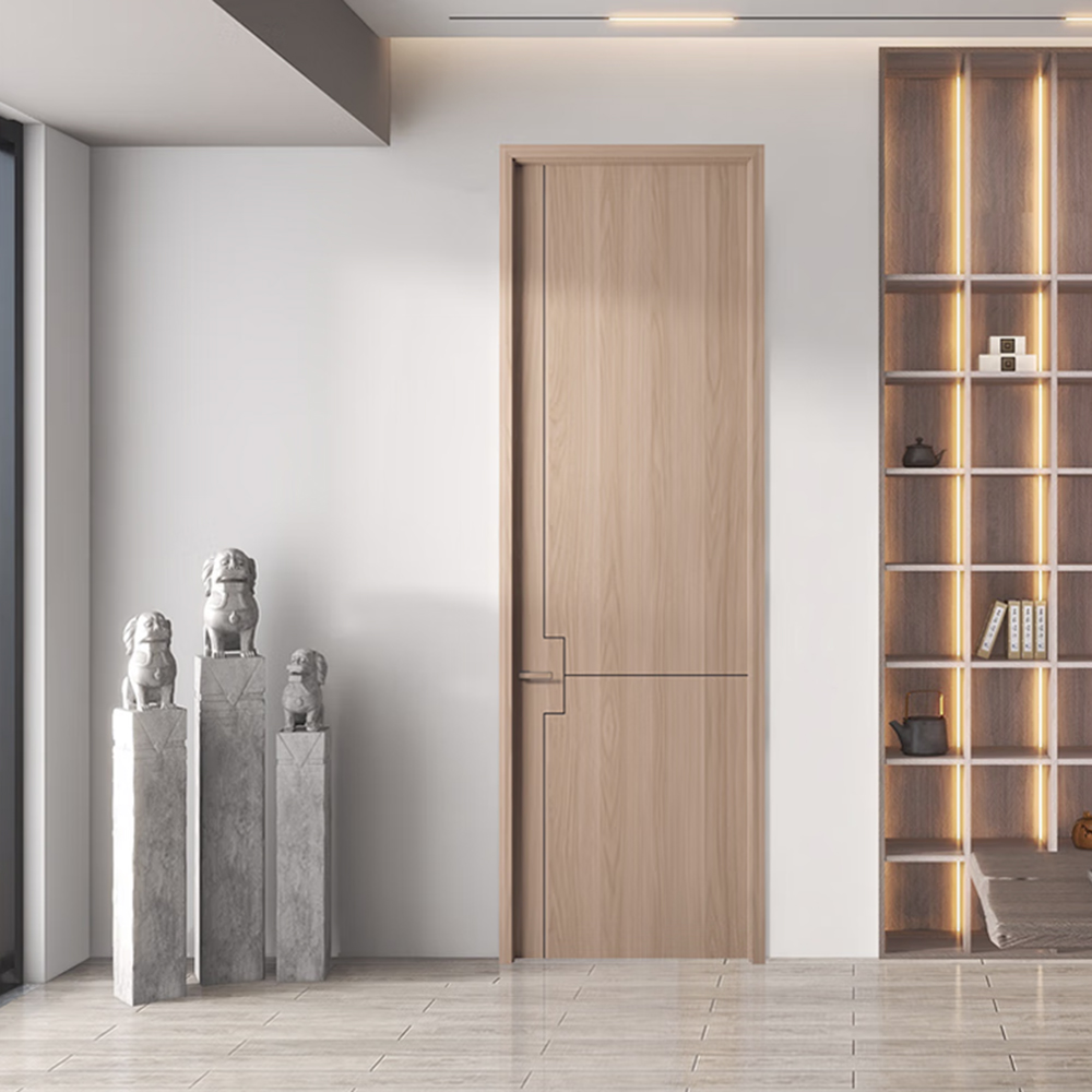 Chantadoor Smooth Surface Eco-Friendly Waterproof Moisture-Proof Soundproof Modern Painted Wooden Interiors Slab Doors For Bedroom