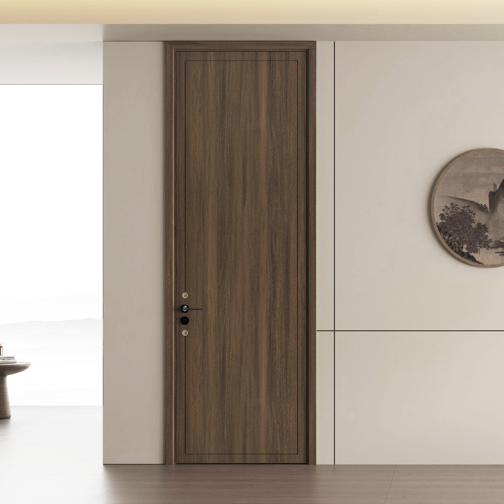 Chanta PVC Paint-Free MDF Composite Wood Door for Bedroom Bathroom Apartment Interior Use