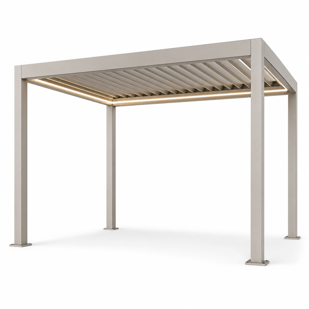 LED Integrated Aluminum Pergola