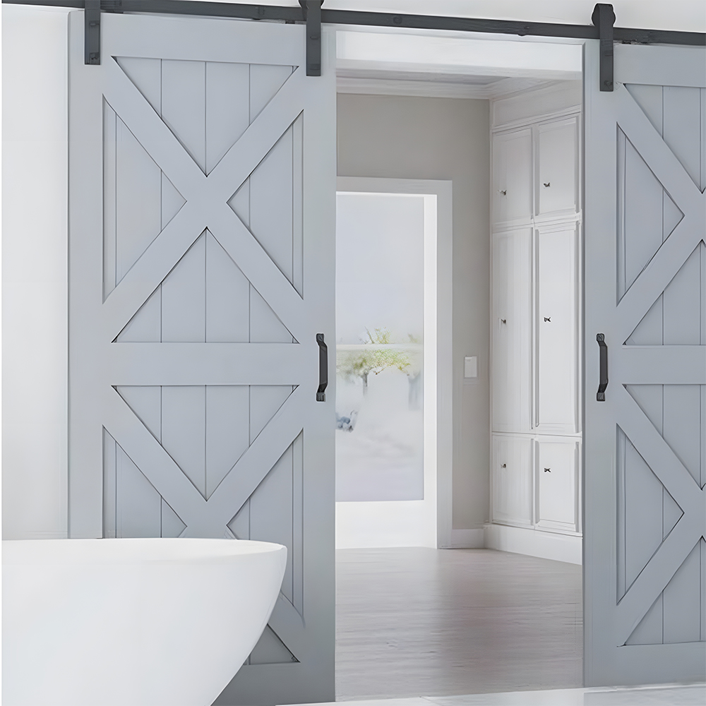 Chantadoor Interior MDF Wood Sliding Barn Door with Smooth Painted Finish