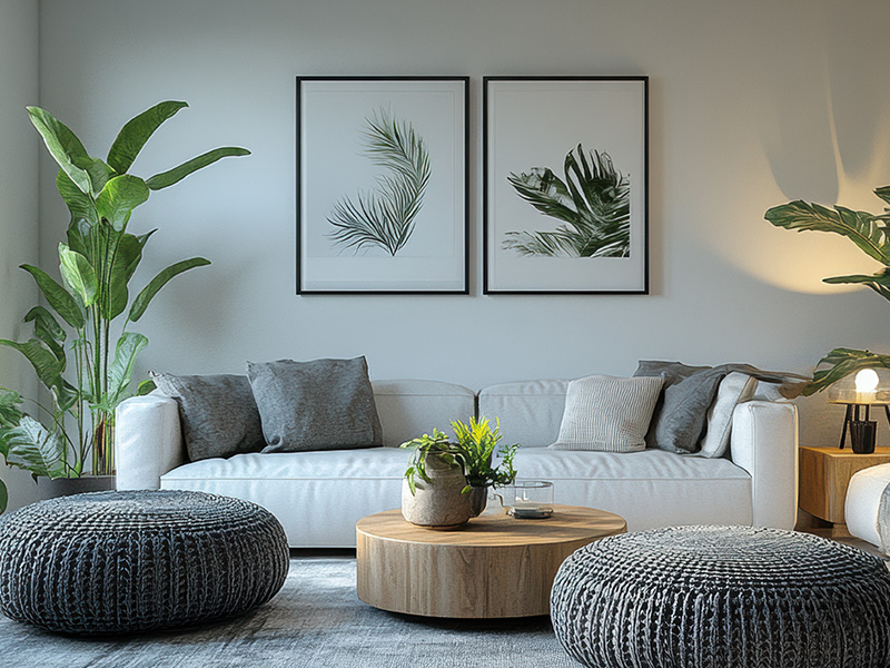 What are the installation methods for decorative paintings?