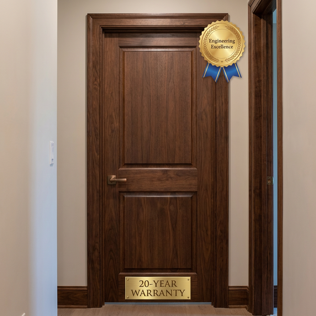 Chantadoor High Quality Shaker Door Interior MDF Wooden Door with Durable Surface and Custom Size Manufacturing Service